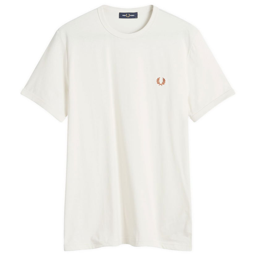 Тениска Fred Perry Ringer T-Shirt Бяло | M3519-F79