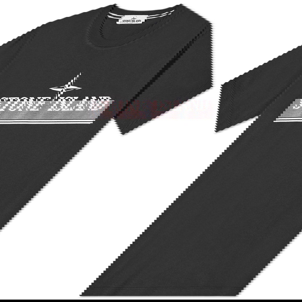 Тениска Stone Island Tricromia Print Tee Сиво | 76152NS92-V0065, 0