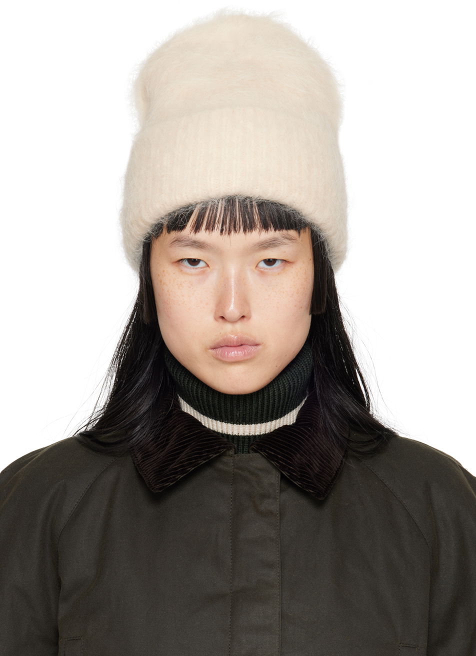 Шапка TOTEME Ribbed Beanie Бежово | 234-WSAHT234-YA0013, 0