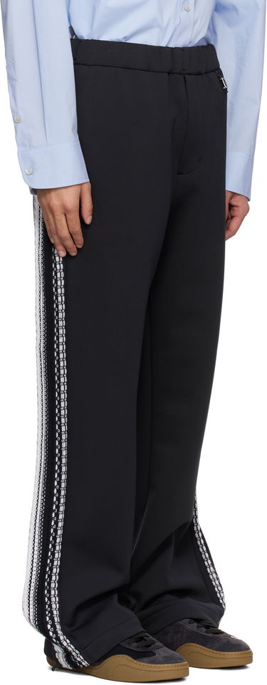 Панталони WOOYOUNGMI Wooyoungmi Knit Detail Track Pants Черно | W251PT17, 1