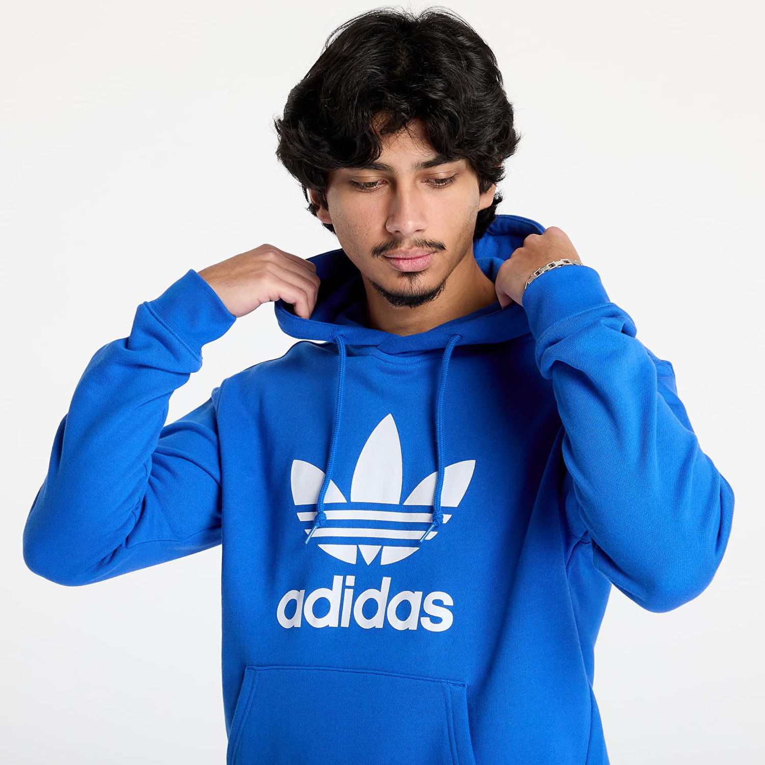 Суитчър adidas Originals Men's Classics Trefoil Blue Hoodie Синьо | IZ1855, 1