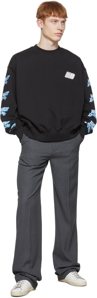Пуловер We11done We11done Logo-Print Sweatshirt Черно | WD-TS1-22-693-U-BK, 3