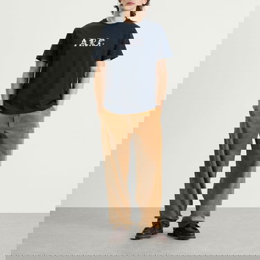 Тениска A.P.C. Hugo Graphic Logo T-Shirt Тъмно синьо | COHGS-M26543-IAK, 4
