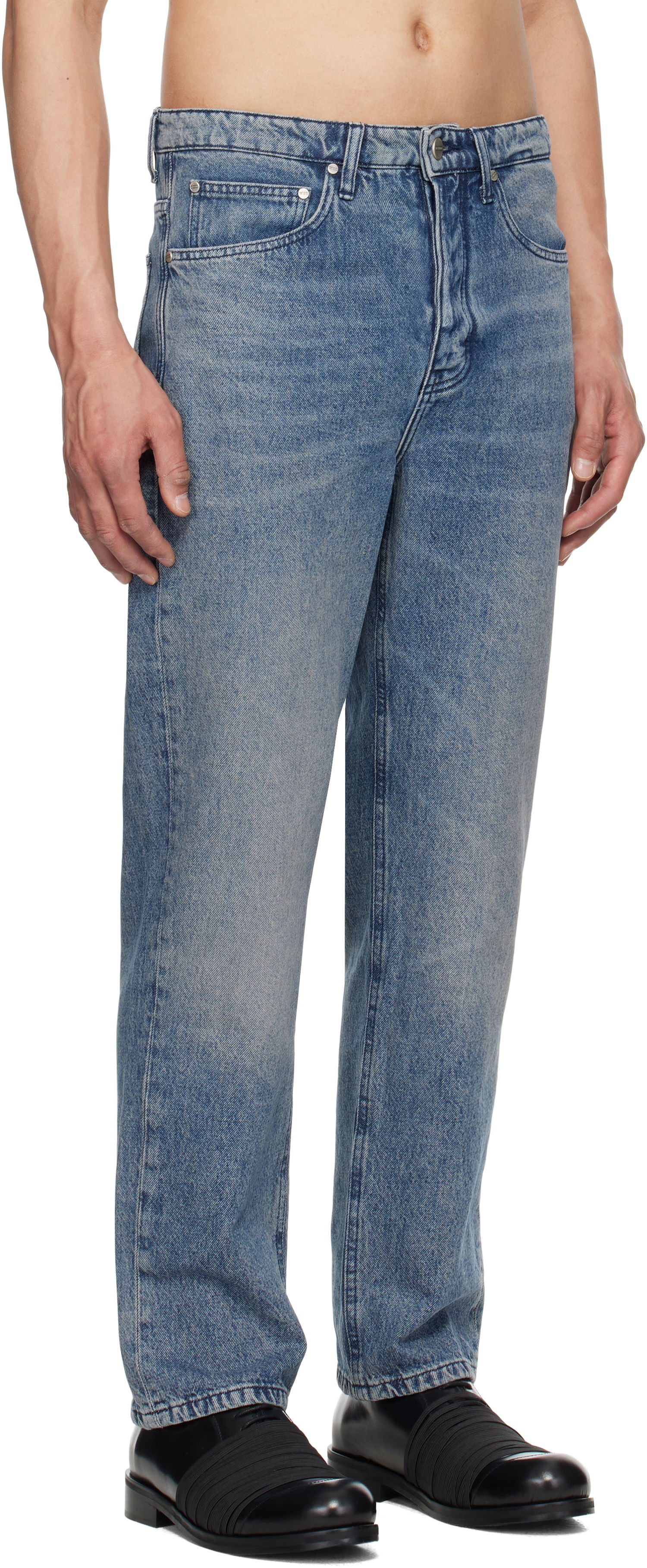 Дънки Han Kjøbenhavn Han Kjobenhavn Relaxed Denim Jeans Синьо | M-134349, 1