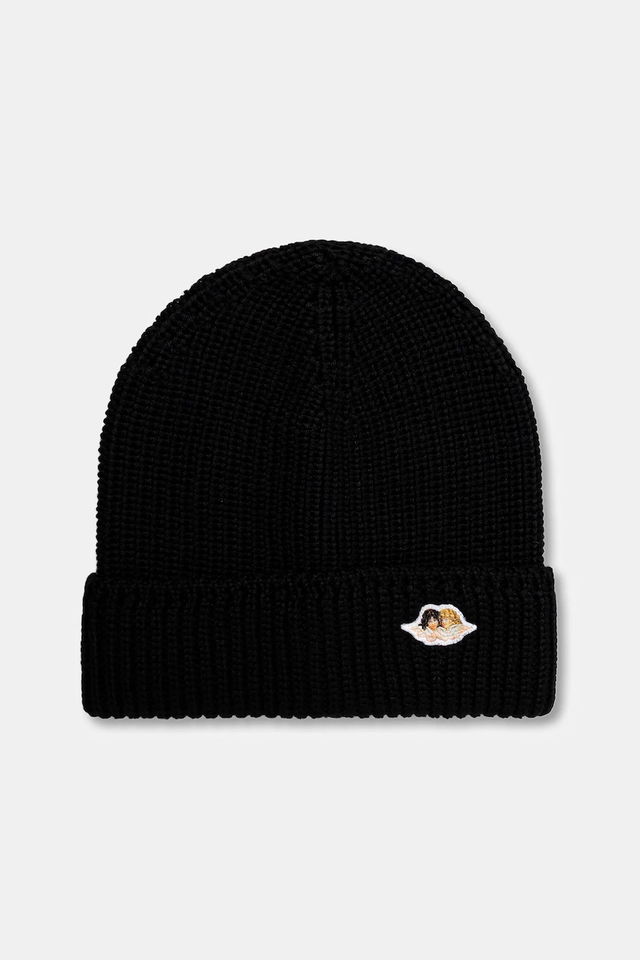 Wool Blend Angel Patch Beanie
