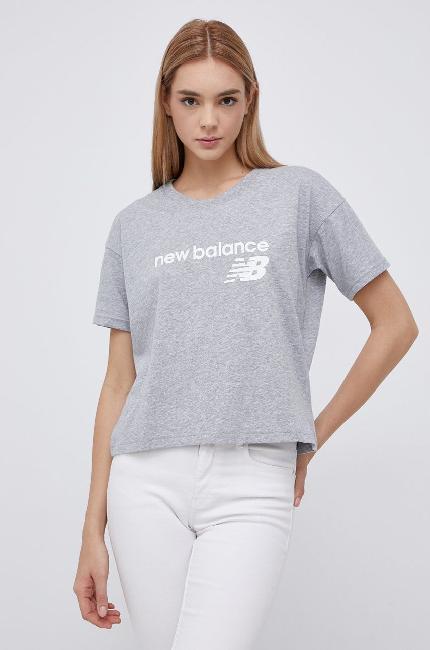 Тениска New Balance t-Shirt Сиво | WT03805AG, 0