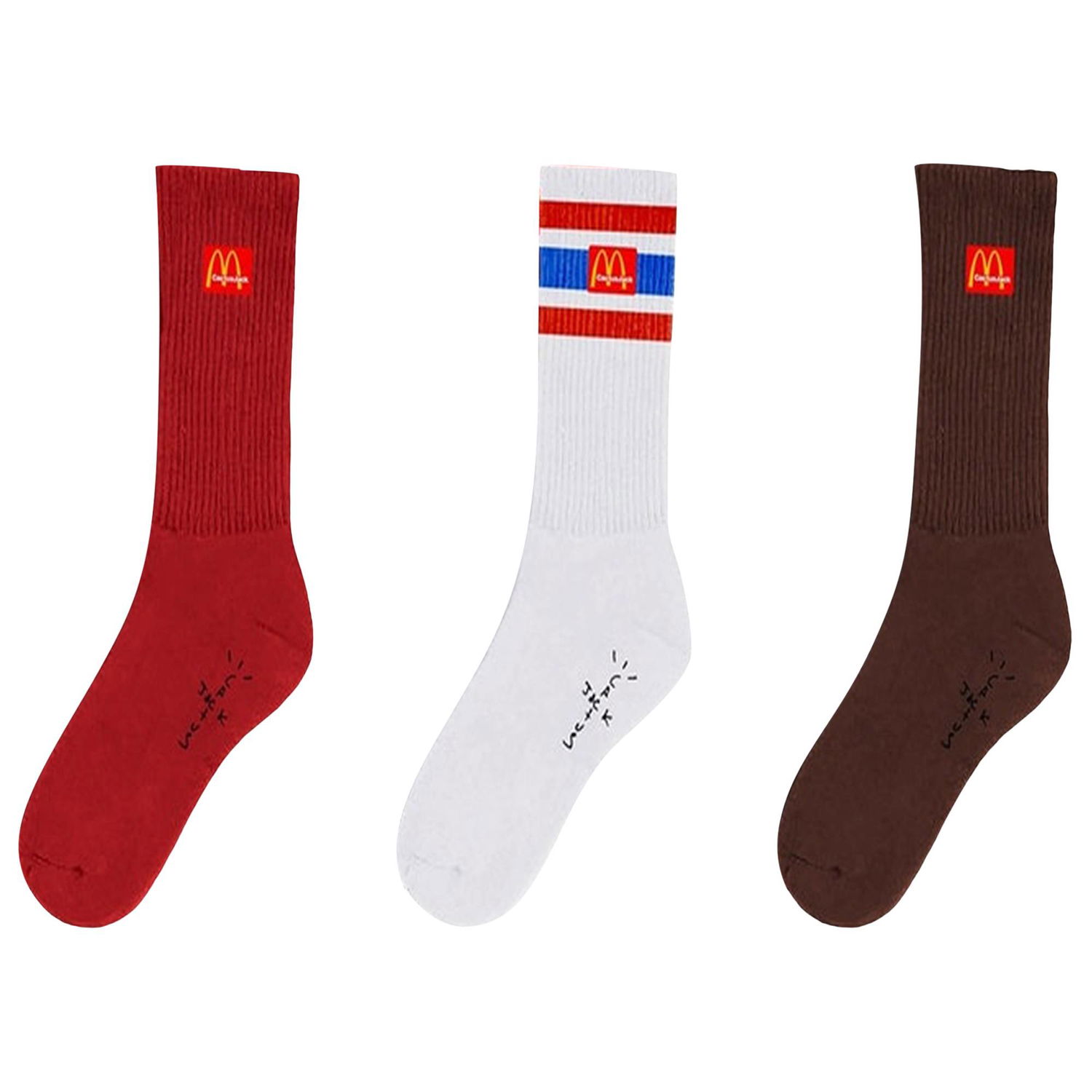 Бельо и чорапи Cactus Jack by Travis Scott McDonalds x Arches Sock Pack Многоцветен | CJMD AS77 MULT, 1