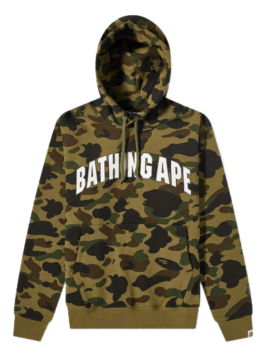 Суитчър BAPE 1st Camo Pullover Hoody Зелено | 001PPI801009M-GRN