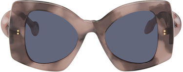 Слънчеви очила JW Anderson SSENSE Exclusive Pink Twister Sunglasses Сиво | JWA04, 0