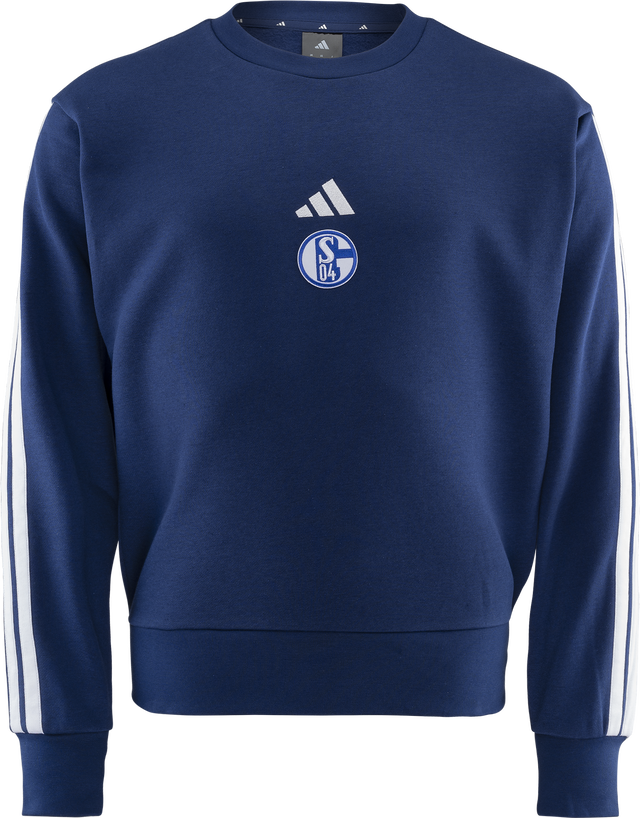 FC Schalke 04 Team Crewneck Sweatshirt with Stripes