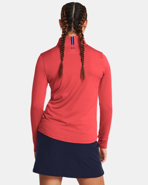 Тениска Under Armour Playoff mit ¼-Zip für Damen Rot Solstice / Midnight Blaue Marine / Midnight Blaue Marine M Червено | 1383614-814, 1