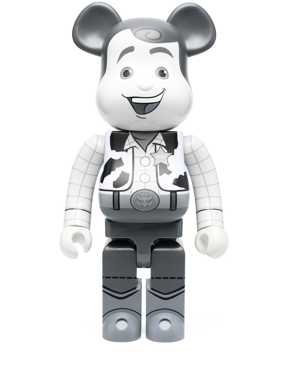 Колекционерско Medicom Toy Be@rbrick Woody B&W figure - Grey Бяло | 1000WOODYBW19701233, 0