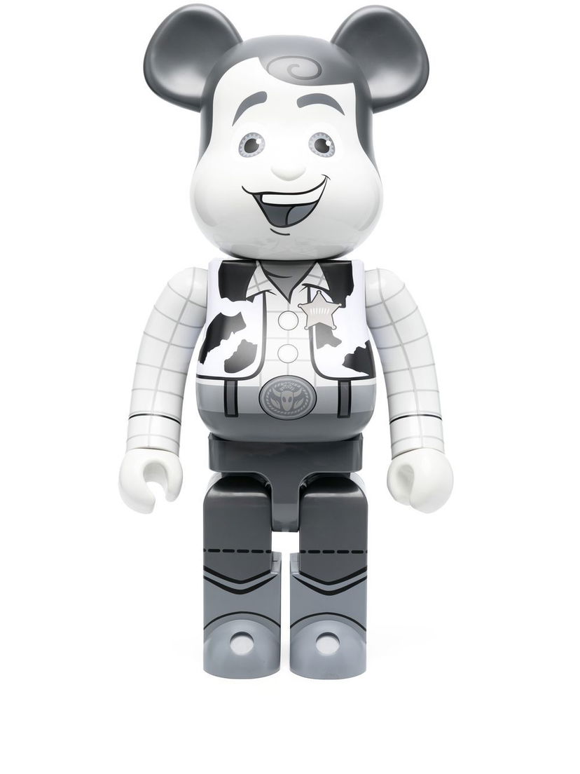 Колекционерско Medicom Toy Be@rbrick Woody B&W figure - Grey Бяло | 1000WOODYBW19701233