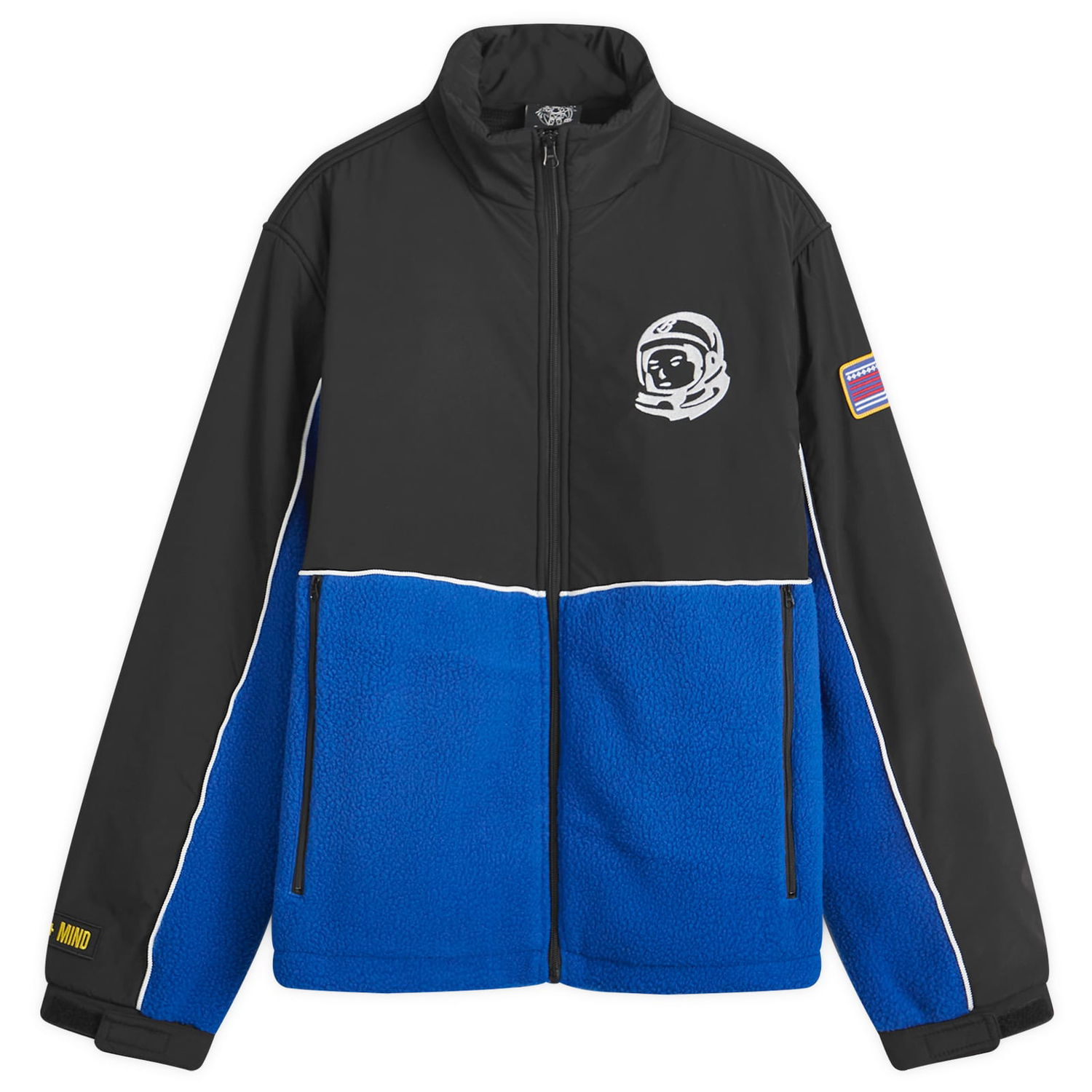 Яке BILLIONAIRE BOYS CLUB Billionaire Boys Club Panelled Fleece Jacket, Size Large Синьо | B24341-BLU, 0