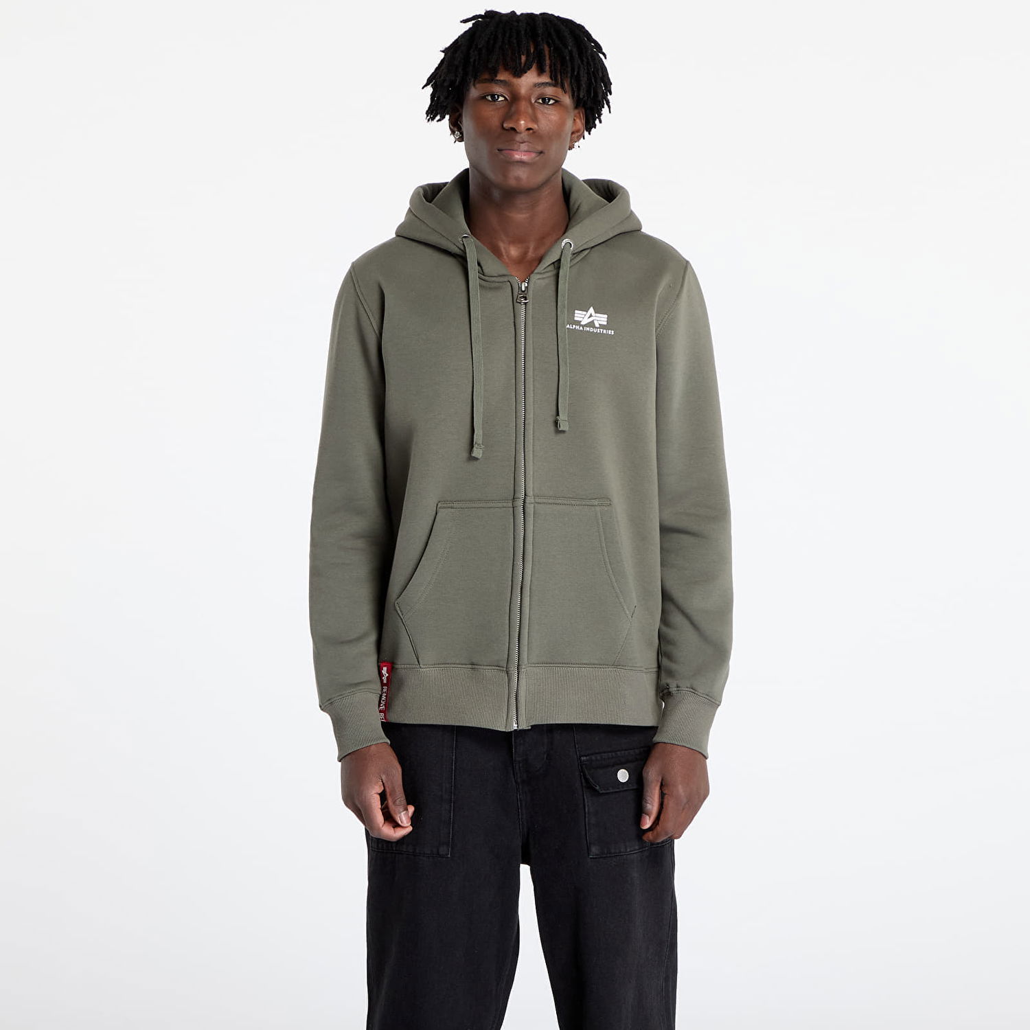 Суитчър Alpha Industries Basic Zip Hoodie Зелено | 1118342-142, 0