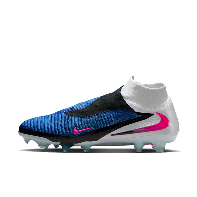 Phantom 6 High Elite "Racer Blue & Pink Blast" - Firm Ground Laceless