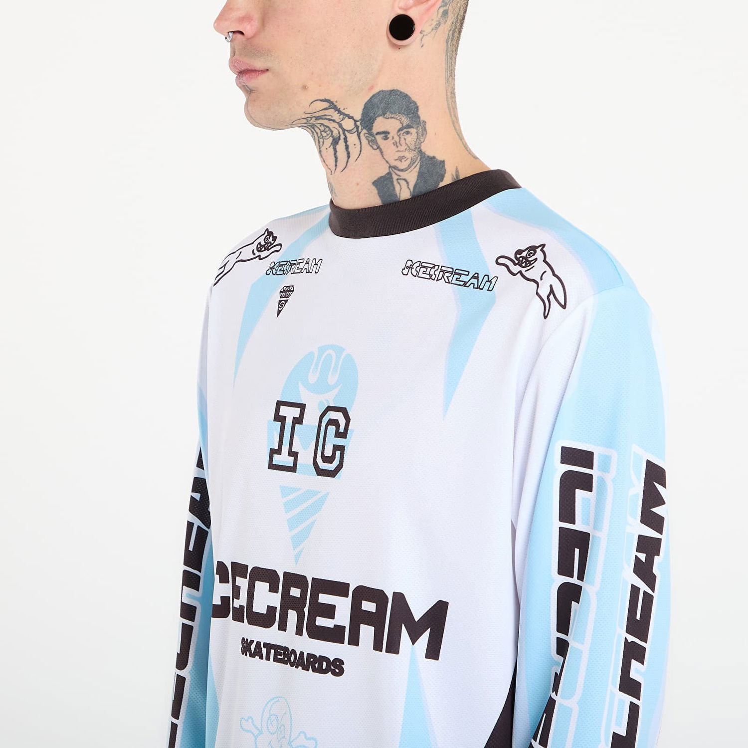 Фланелка BILLIONAIRE BOYS CLUB Icecream Motorcycle L/S T-Shirt Бяло | IC25473 Multi, 1