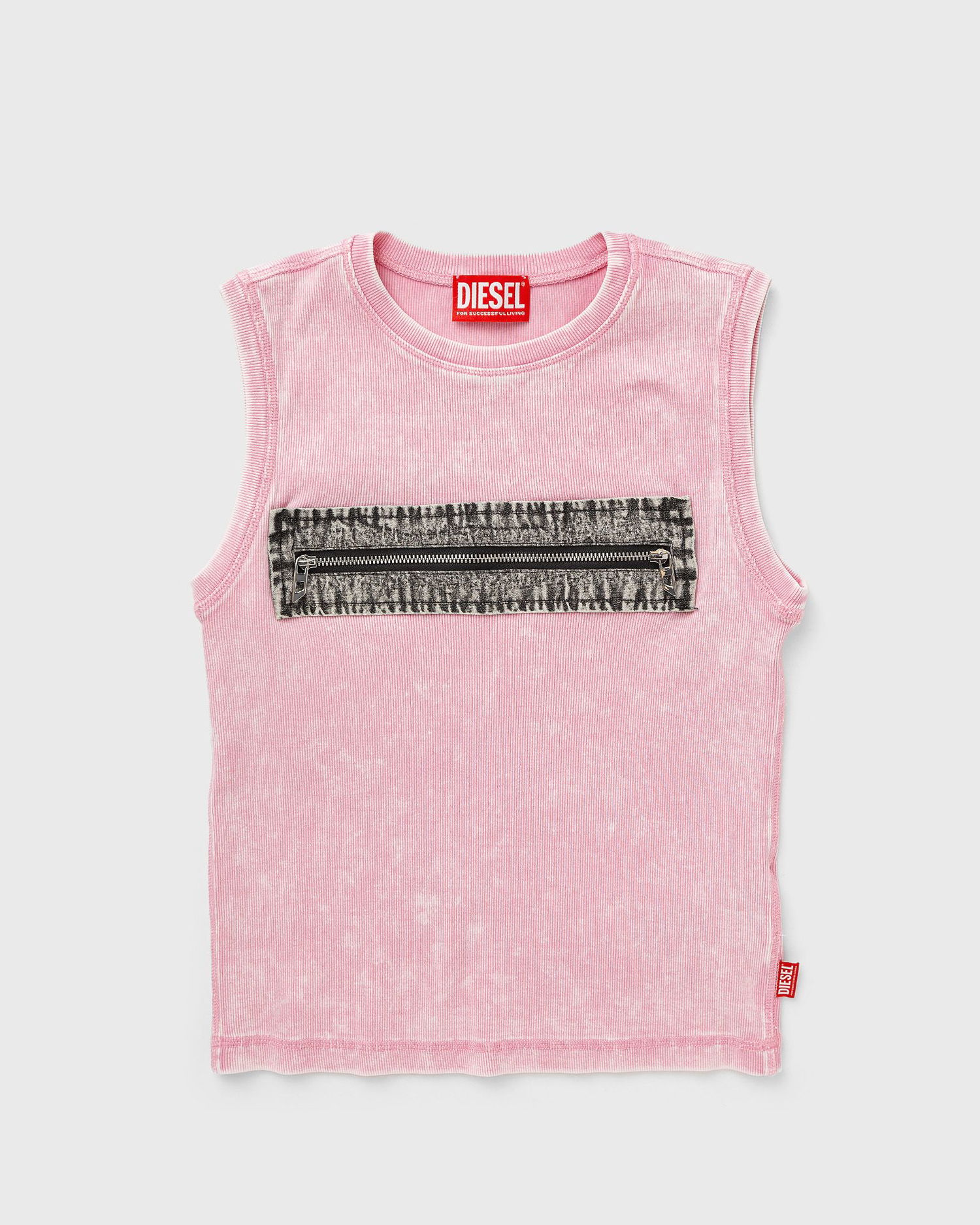 Потник Diesel Diesel Sleeveless T-Shirt with Zipper Detail Розово | A16623-0AKBU-3DM, 0