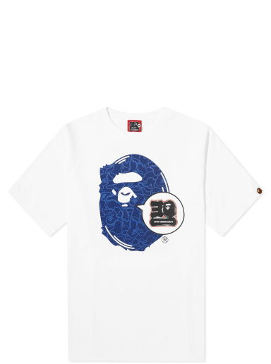 Тениска BAPE 30th Anniversary Ape Head T-Shirt Тъмно синьо | 001TEJ701006F-WNV