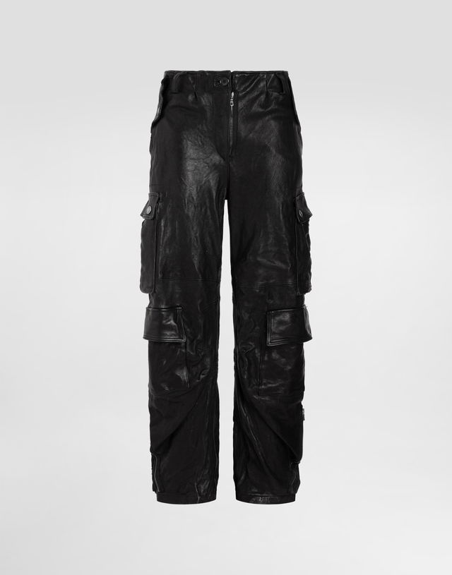 Dolce & Gabbana Cargo Leather Pants