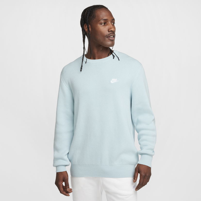 Пуловер Nike Club Sweater Crewneck Синьо | FQ2912-474