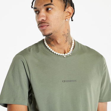 Тениска C.P. Company Jersey Reverse Print T-Shirt Зелено | 14CMTS190A006011W-648, 1