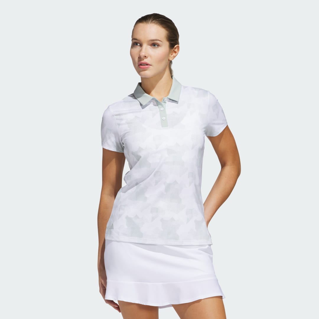 Поло тениска adidas Performance Ultimate365 Printed Golf Polo Бяло | JC6765, 0