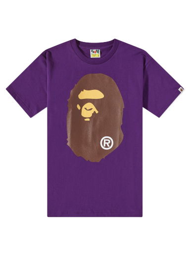 Тениска BAPE Classic Big Ape Head T-Shirt Purple Лилаво | 001TEJ301003M-PPL