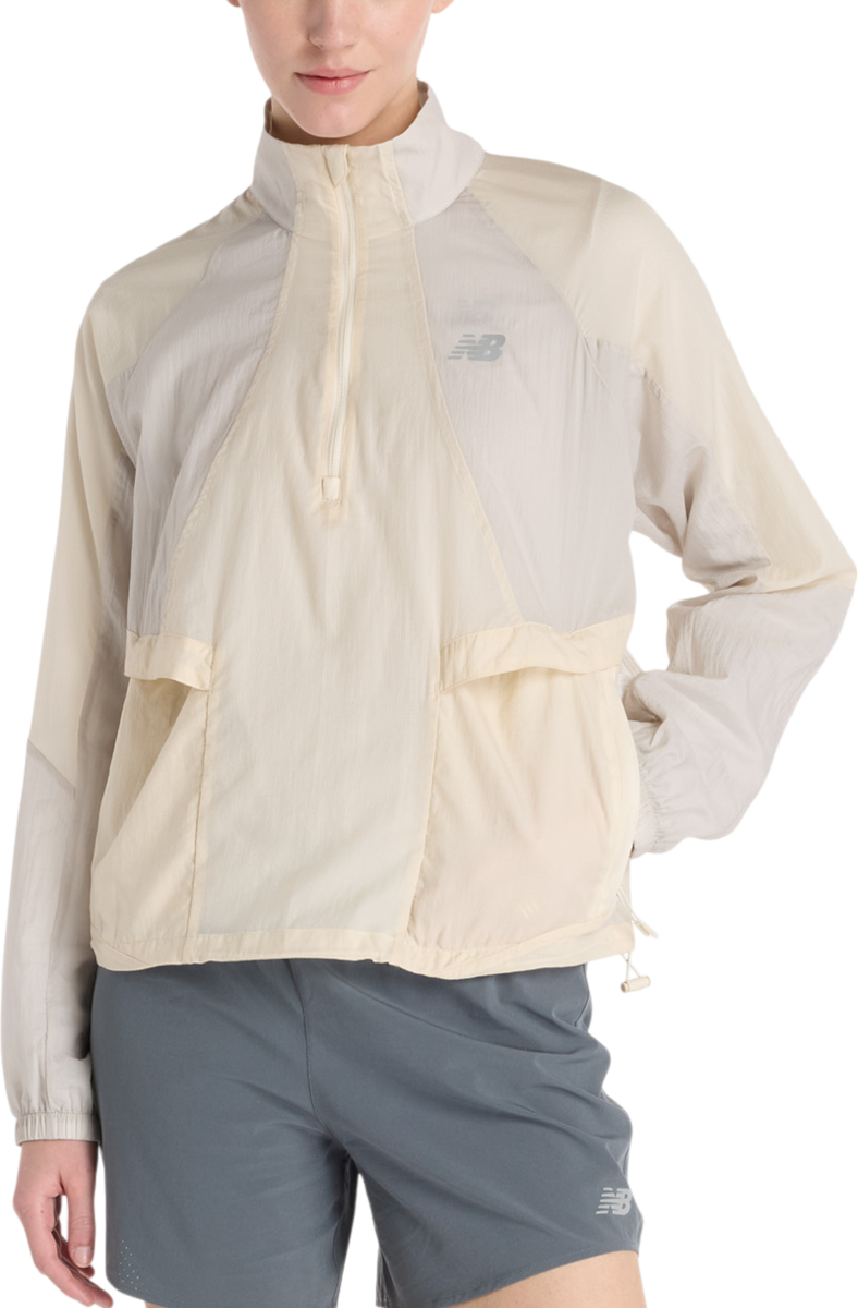 Яке New Balance Better Run Water Resistant Jacket Бежово | wo53206-lin