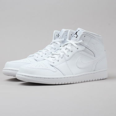 Кецове и обувки Jordan Air Jordan 1 Retro Mid ''White'' Бяло | 554724-110, 1