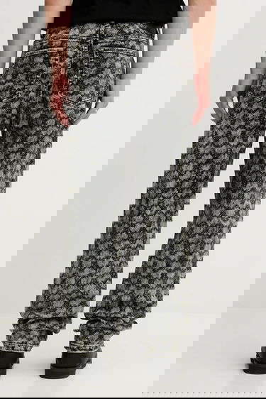 Дънки DAILY PAPER Acid Wash Patterned Wide Leg Velvet Rahul Jeans Многоцветен | 2521032, 2