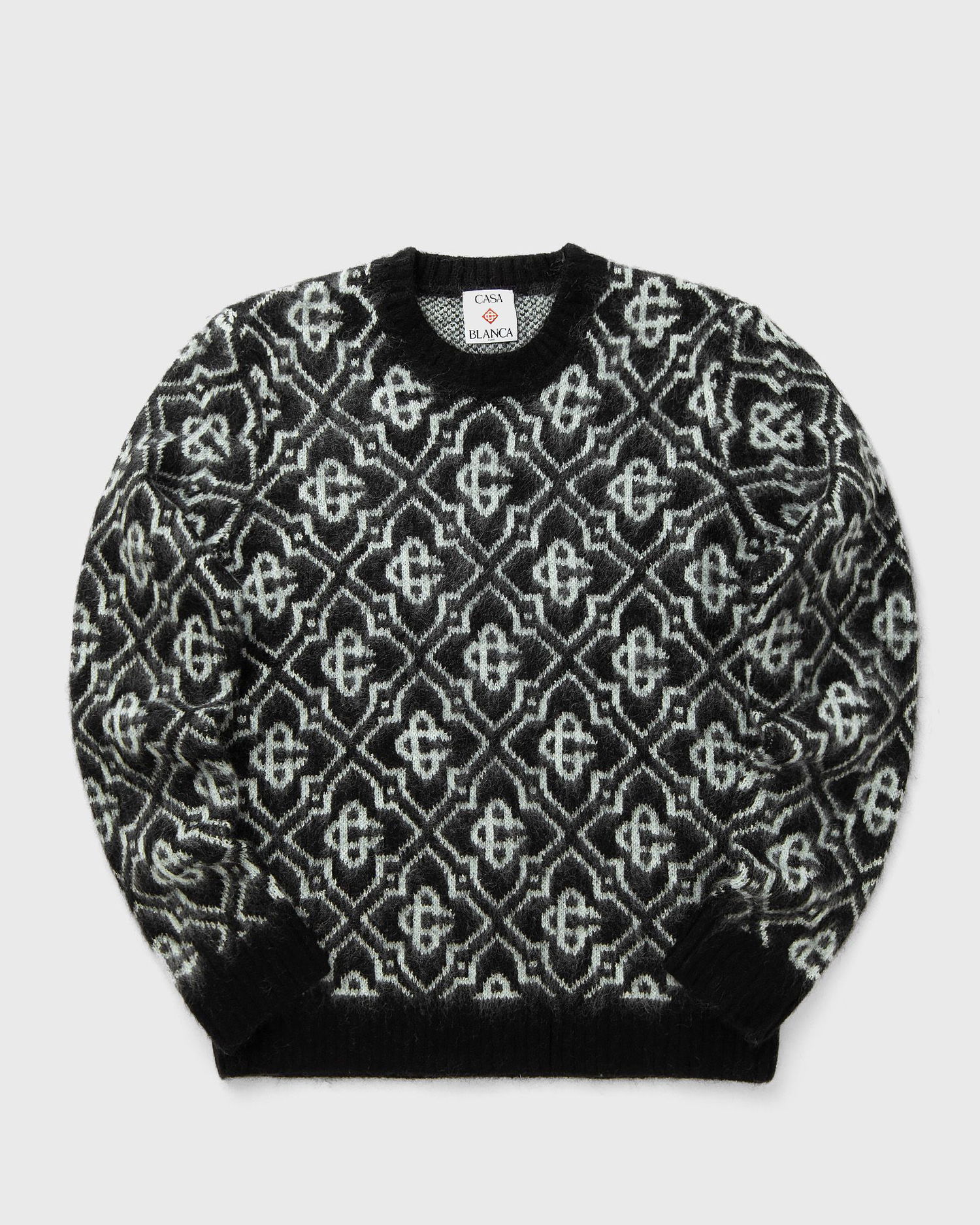 Пуловер Casablanca Monogram Crewneck Sweater Черно | MPF25-KW-1004-02, 0