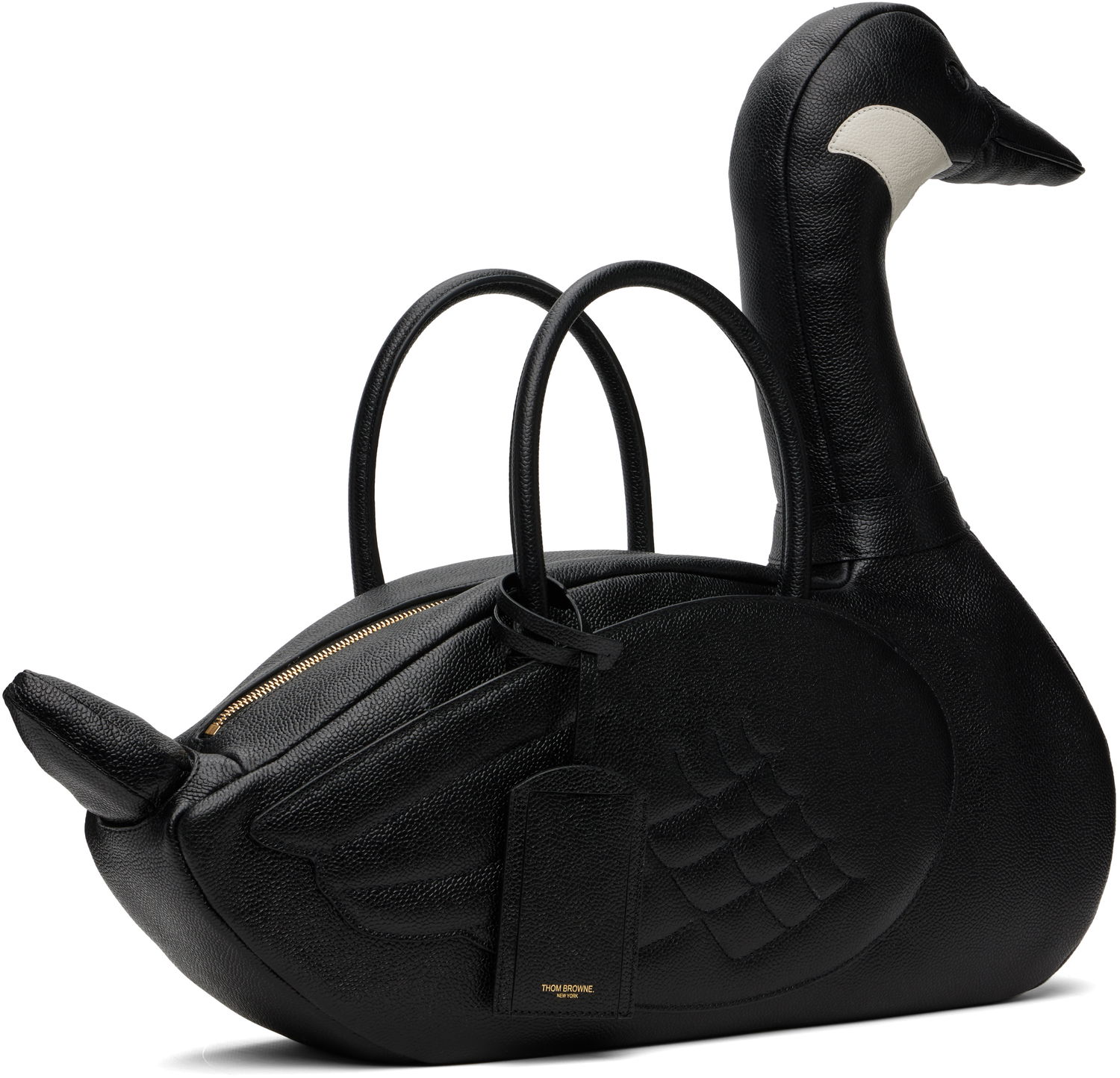 Дамска чанта Thom Browne Thom Browne Pebble Grain Goose Bag Черно | UAG227A-00198, 1