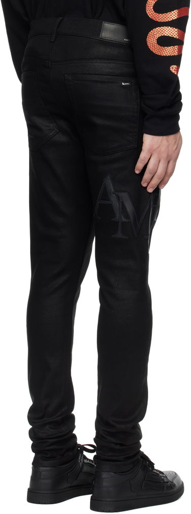 Дънки AMIRI Amiri Skinny Jeans With Staggered Logo Черно | AMDNSY1140, 2