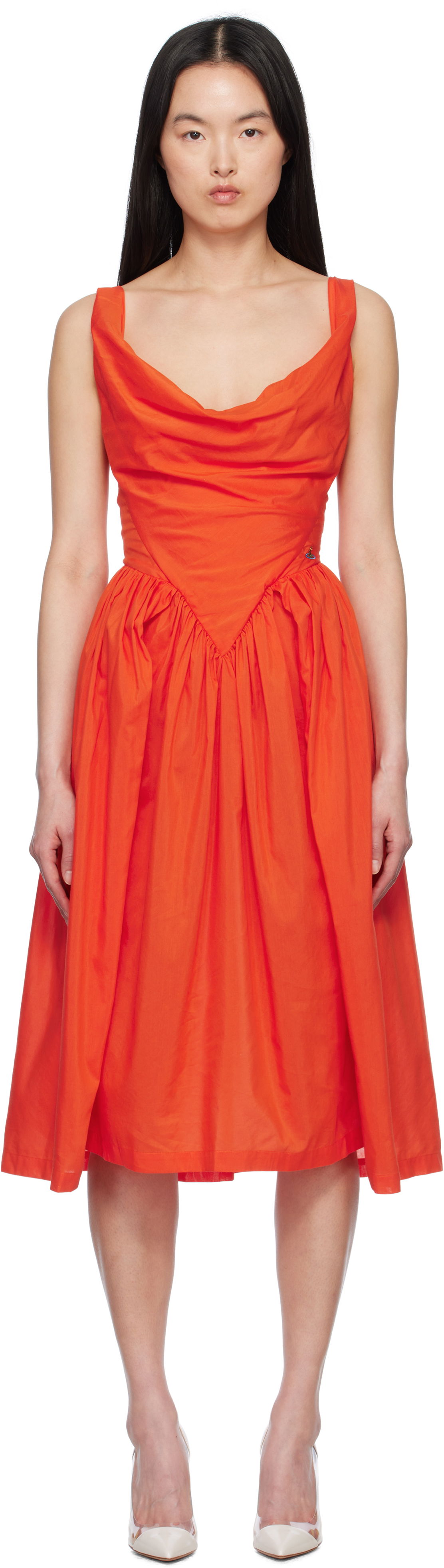 Pокля Vivienne Westwood Vivienne Westwood Sunday Midi Dress Оранжево
 | 1101032Z-W012U-, 0