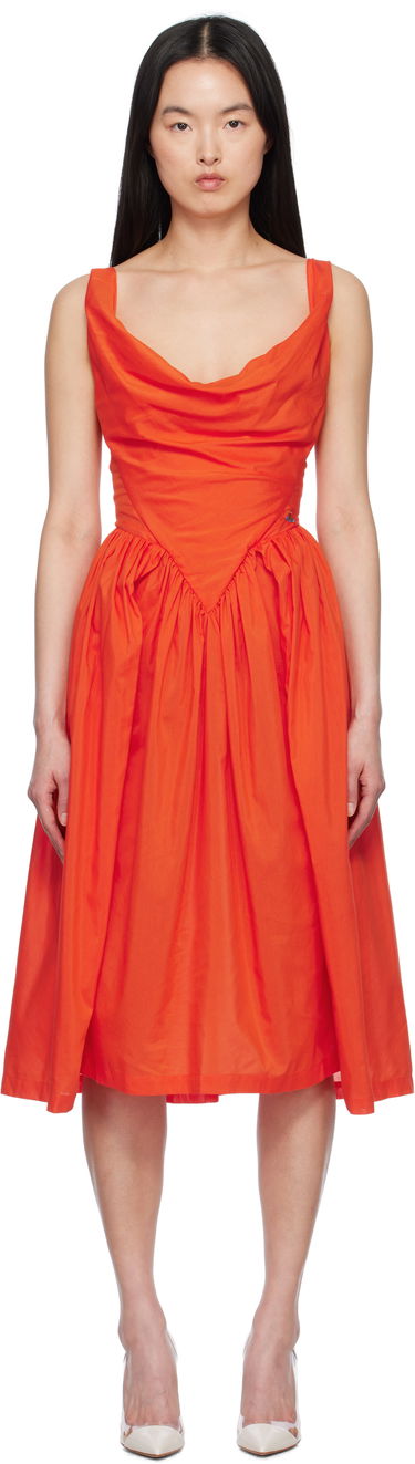Pокля Vivienne Westwood Vivienne Westwood Sunday Midi Dress Оранжево
 | 1101032Z-W012U-, 0