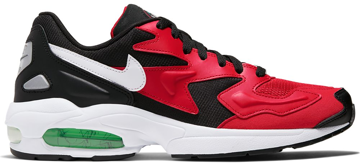 Кецове и обувки Nike Air Max 2 Light Black Red Electro Green Червено | AO1741-003, 0