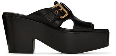 Облекло BY FAR BY FAR Lenka Platform Heeled Sandals Черно | 22SSLNKMBLGLS, 0