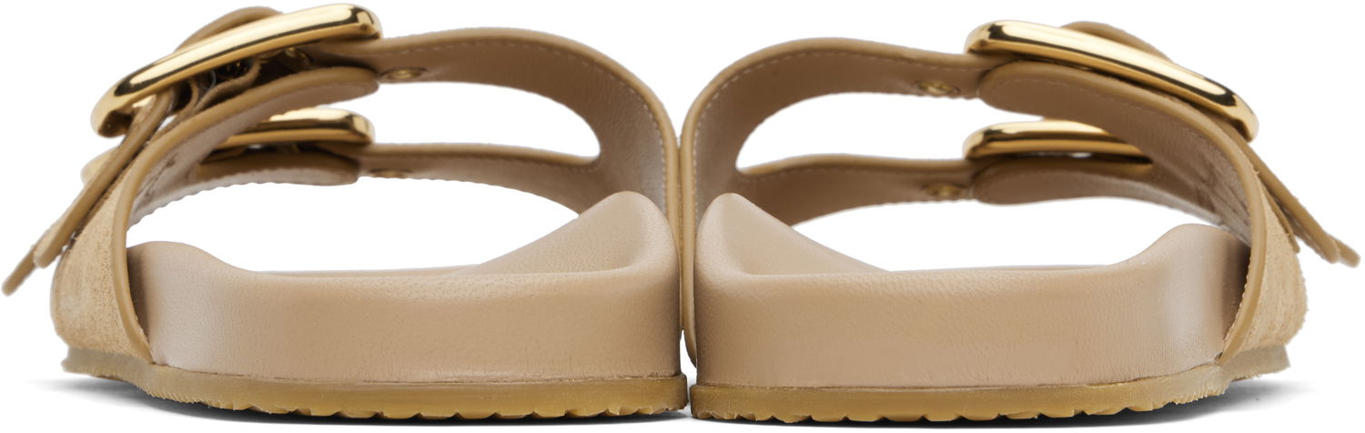 Аксесоари CHLOÉ Chloé Polly Suede Sandals Бежово | CHC25U08PRY, 1