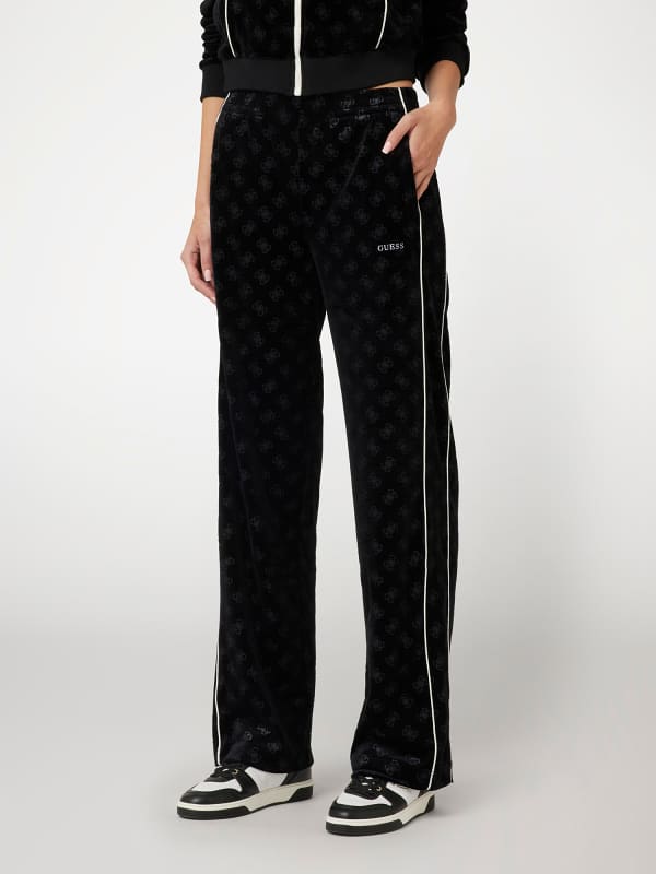 Спортни панталони GUESS Logo Straight Pants Черно | V4BB05KCHS2, 0