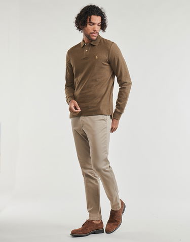 Поло тениска Polo by Ralph Lauren POLO BASIC MESH Кафяво | 710680790118, 2