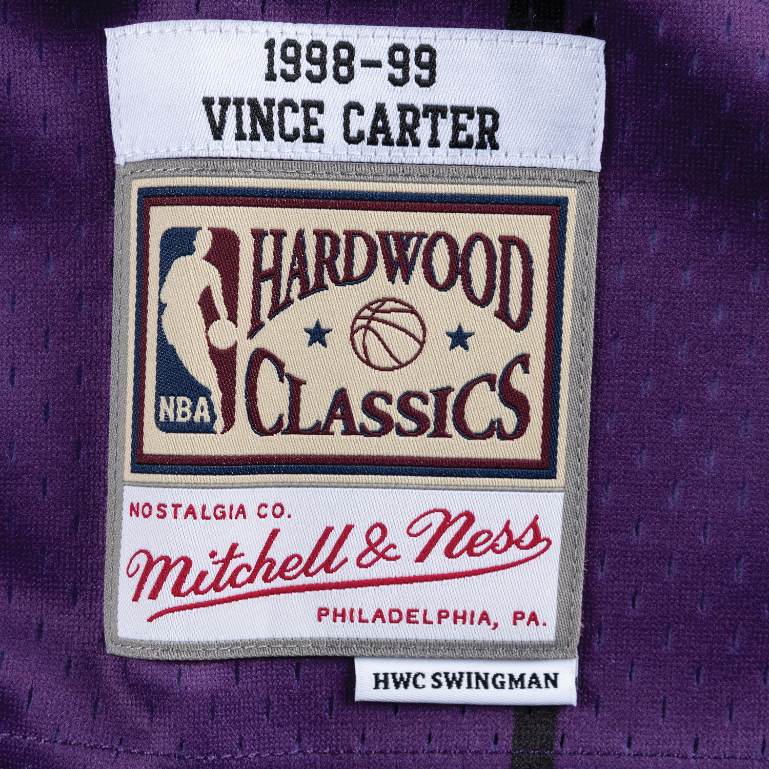 Фланелка Mitchell & Ness Toronto Raptors Vince Carter NBA Swingman Jersey Лилаво | SMJYGS18214-TRAPURP98VCA, 1