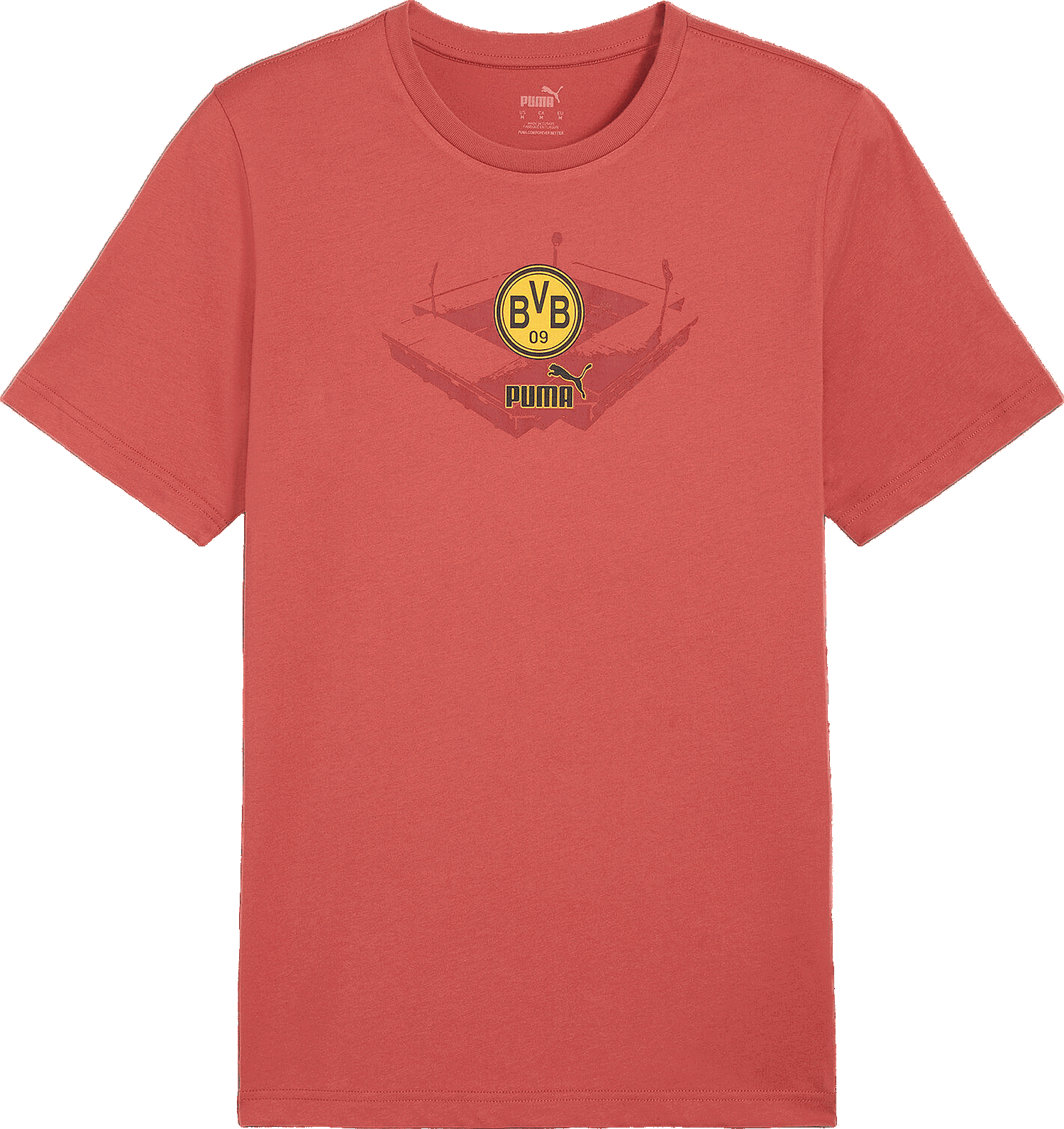 Тениска Puma BVB T-shirt ftblICONS Червено | 774254-04, 0
