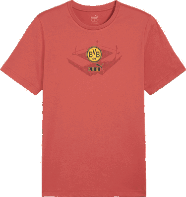 Тениска Puma BVB T-shirt ftblICONS Червено | 774254-04, 0