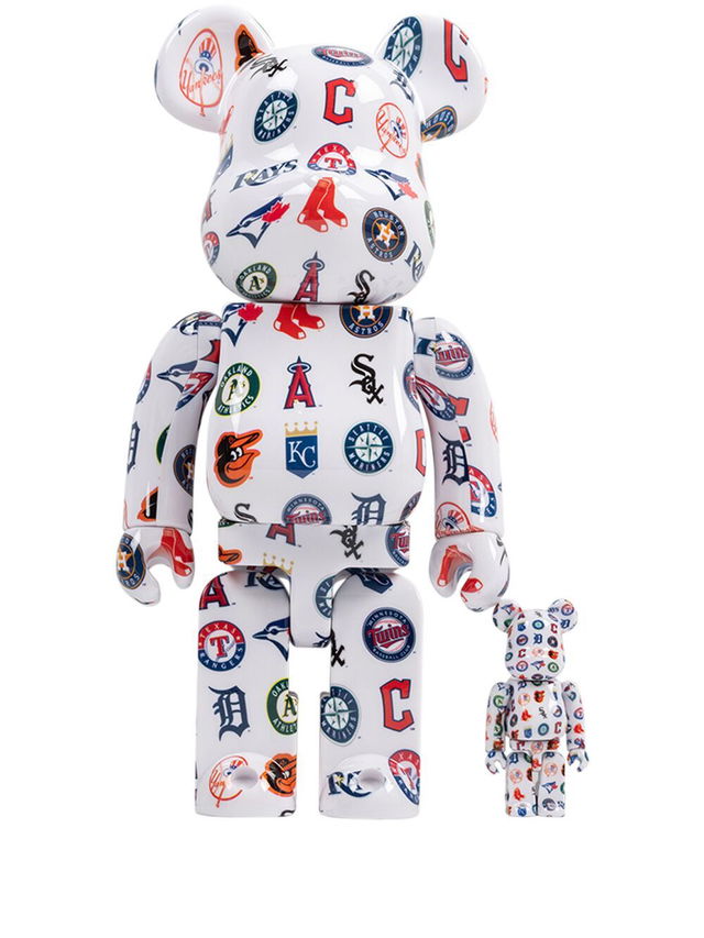 MLB American League BE@RBRICK 100% & 400% figure set - White