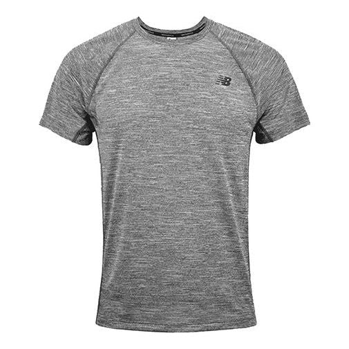 Тениска New Balance Quick Dry Short Sleeve T-Shirt Сиво | AMT81095-HC