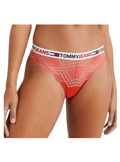 гащички Tommy Hilfiger Lace Brazilian Червено | UW0UW04026 SN6