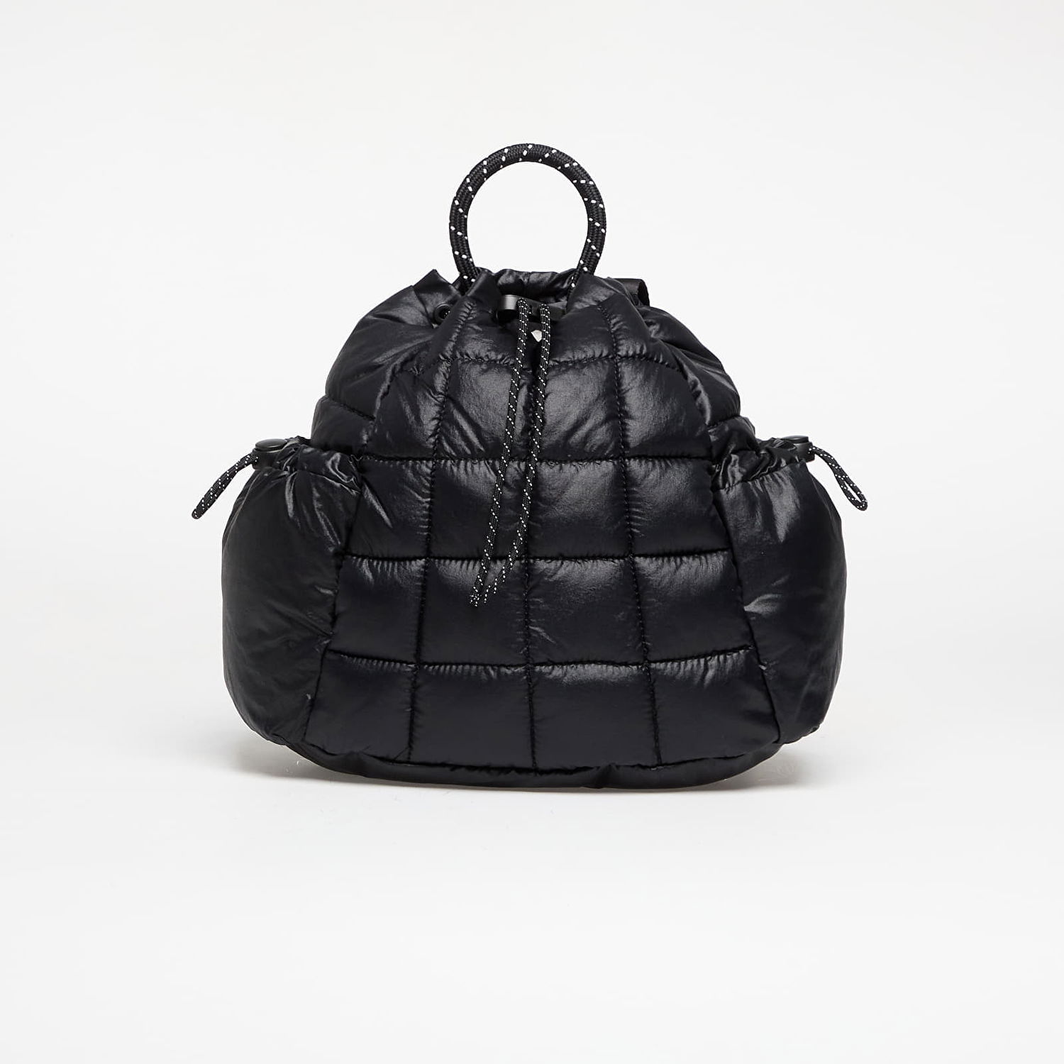 Раница Nike Quilted Drawstring Top Handle Backpack NSW Puffle Mini Черно | HQ6693-010, 0