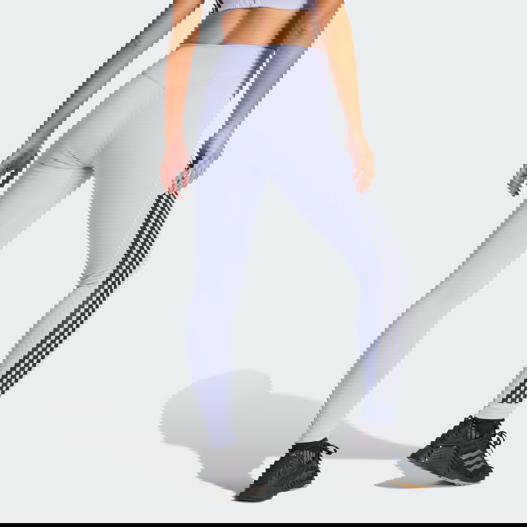 Клинове adidas Performance Training 3-Stripes Full-Length Tights Лилаво | JI8765, 1