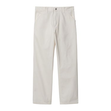 Панталони Carhartt WIP Single Knee Pant "Off-White rinsed" Бяло | I031499_350_02, 1